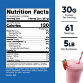 Whey Protein Isolate Powder (Strawberry Milkshake) 5LBS
